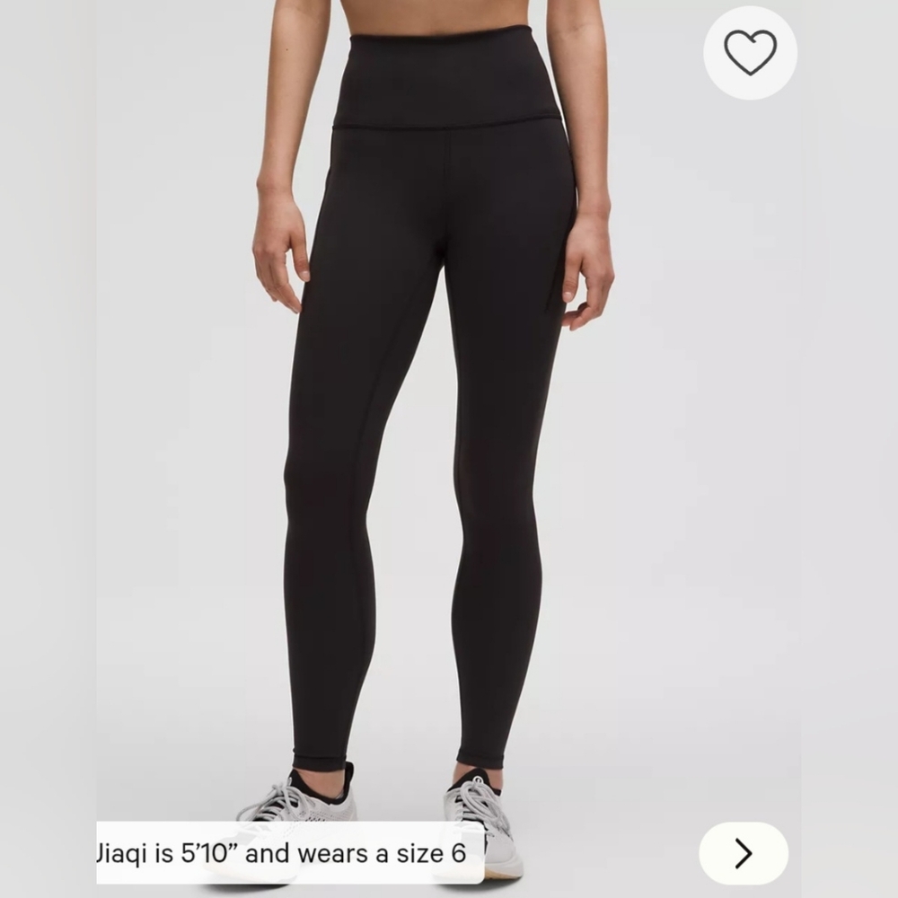 Lululemon wunder train pockets size 8 lenght 25 new